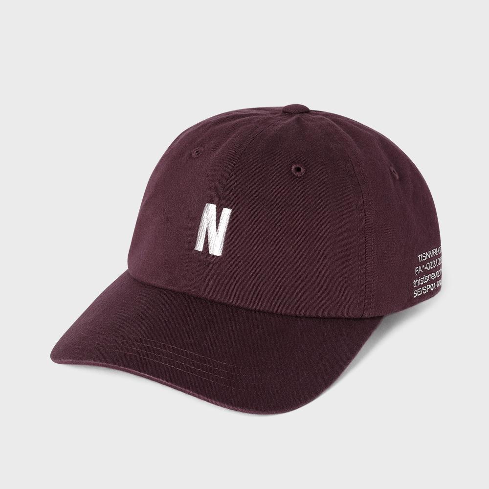 N-Logo Cap Burgundy