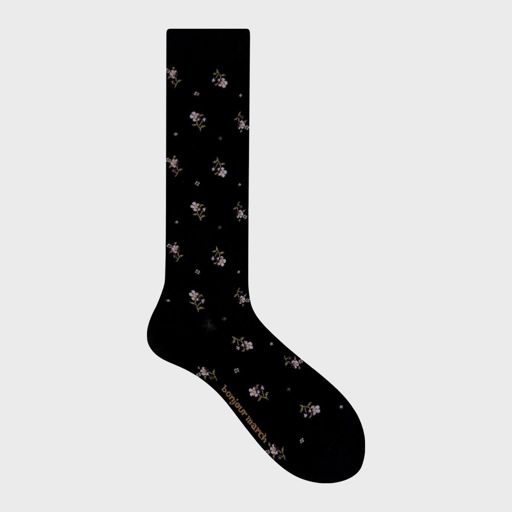 Cosmos knee socks_black