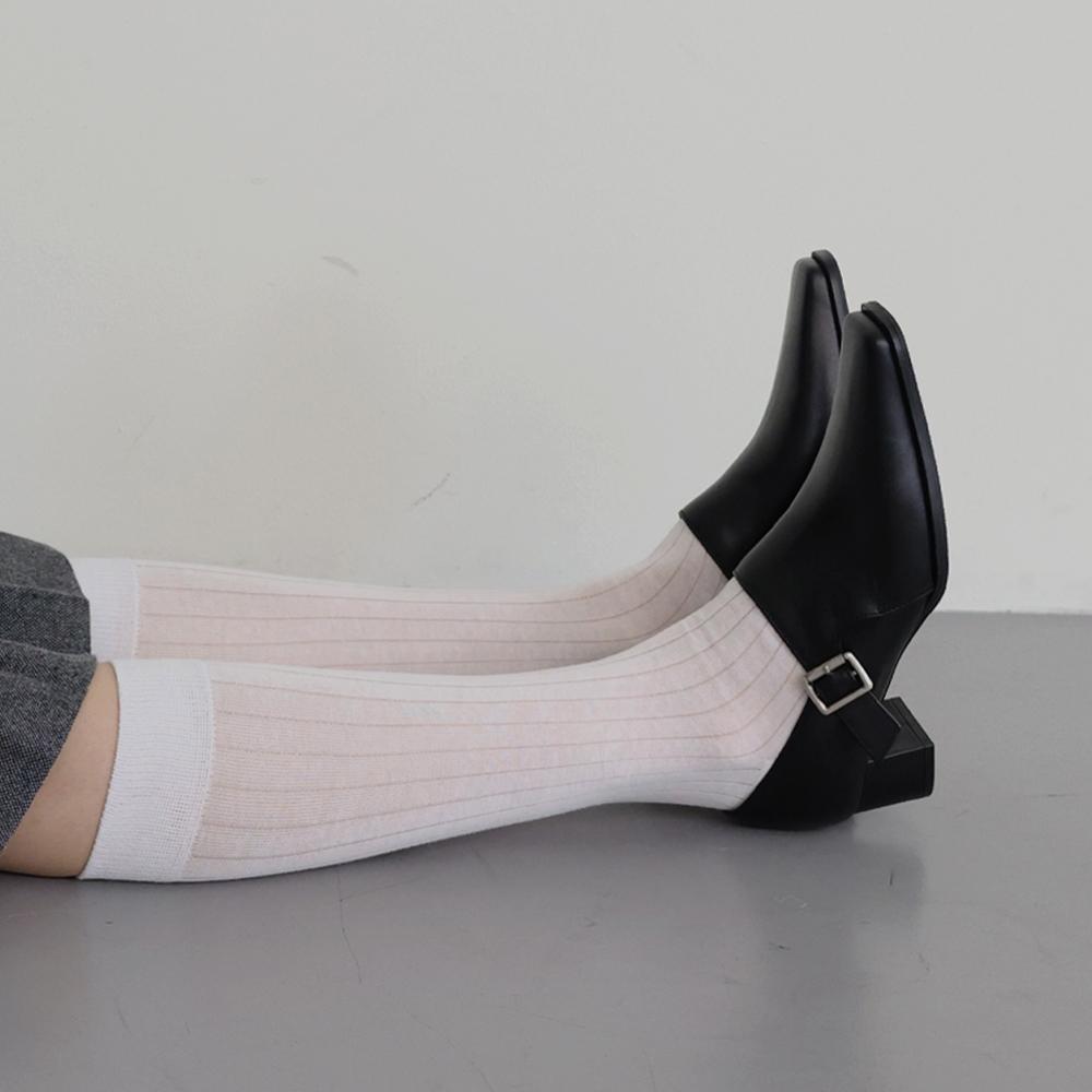 BUCKLE WRAP LOAFER_BLACK