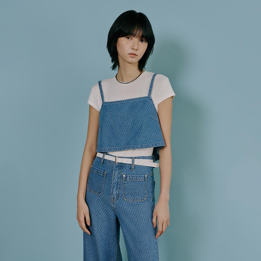 패턴 뷔스티에 뒤버튼 블라우스 AS1DB262